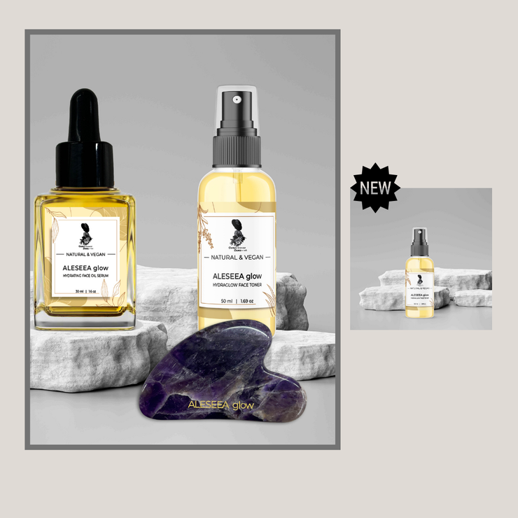 ✨Face Yoga Set Pro MINI✨30 ml Serum + Gua Sha + Tonik✨